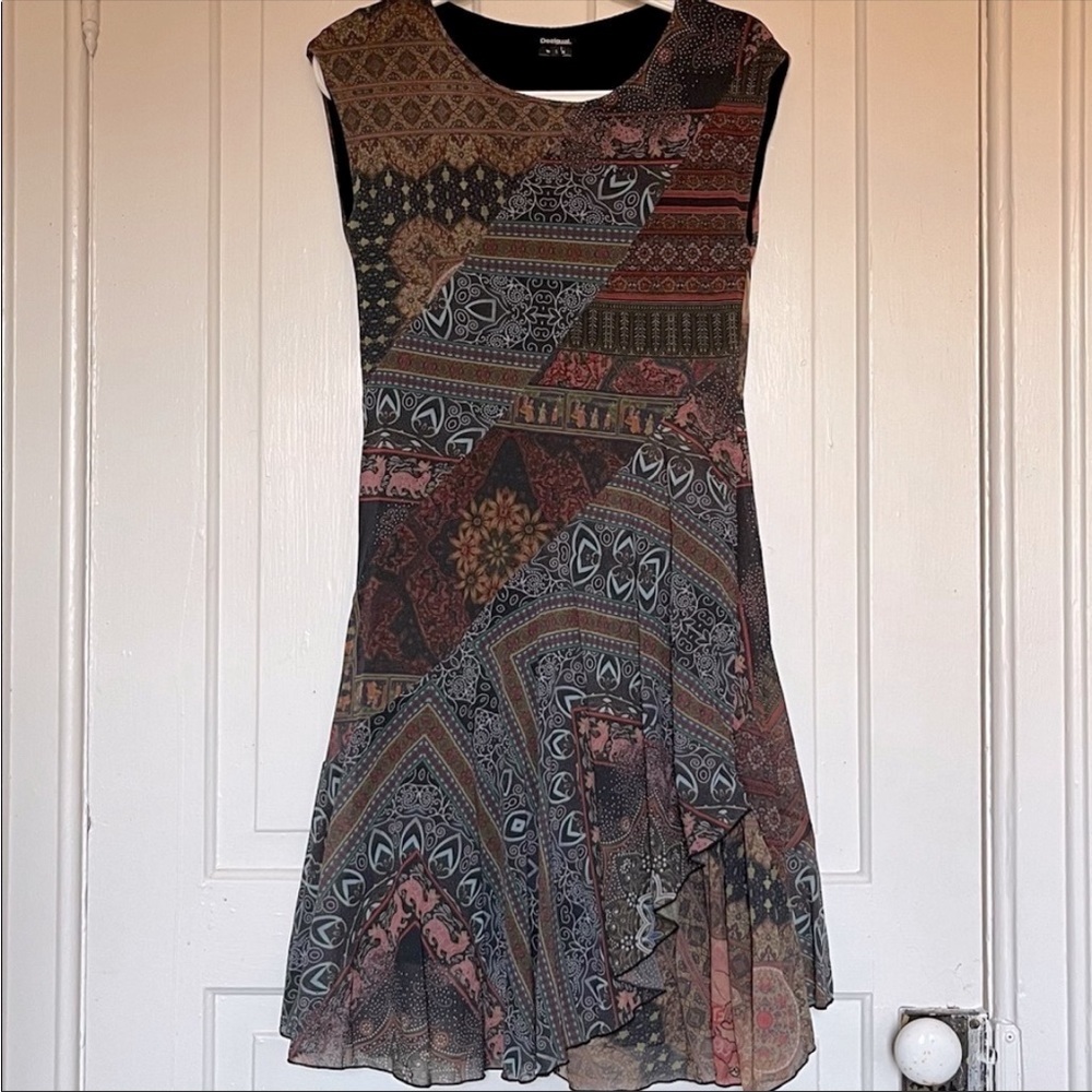 Unique Patch Dress by Desigual in EUC! - Picture 1 of 3